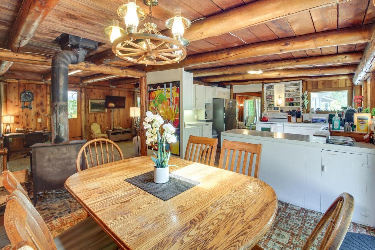 Rustic Bandon Log Cabin On 5 Acres Of Woodlands! Extérieur photo